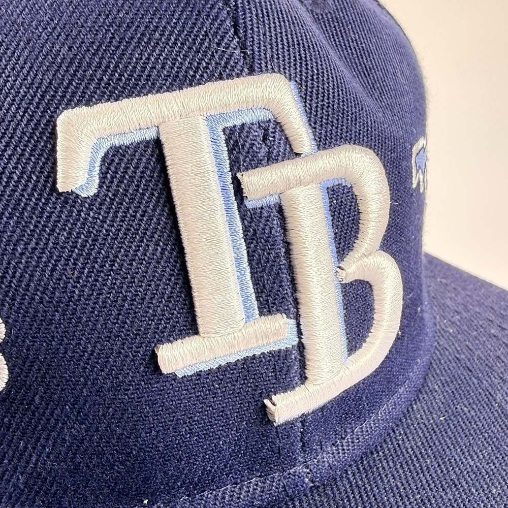 Rare Tampa Bay Rays New‎ Era Navy Identity 9Fifty SnapBack Hat - Picture 10 of 16